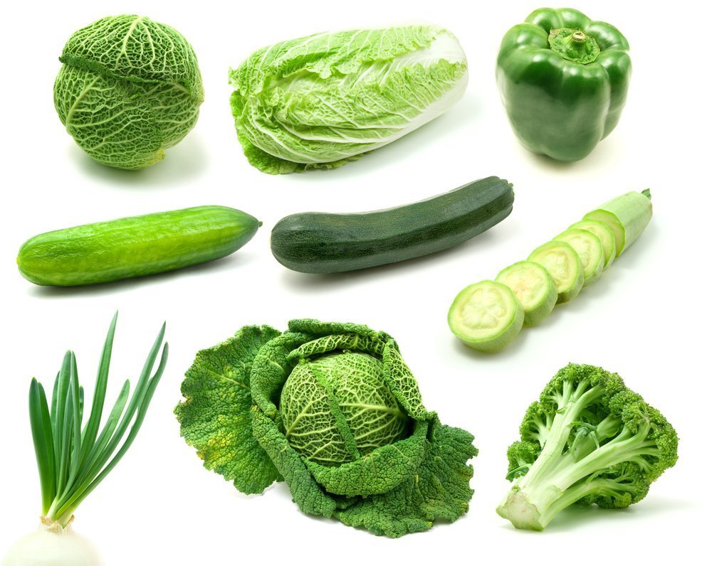 Есть зеленые овощи