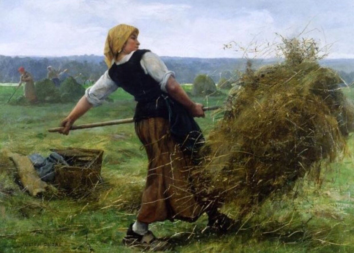 Жюльен Дюпре сенокос. Жюльен Дюпре (Julien Dupré) (1851-1910).. Жюльен Дюпре "крестьянка". Картина сенокос Пимоненко.