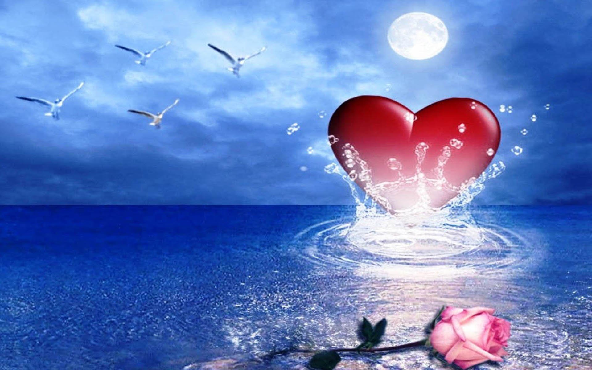 Добрый вечер сердце. Сердечко на берегу моря. Сердце океана. В сердце моря. Романтические сердечки.