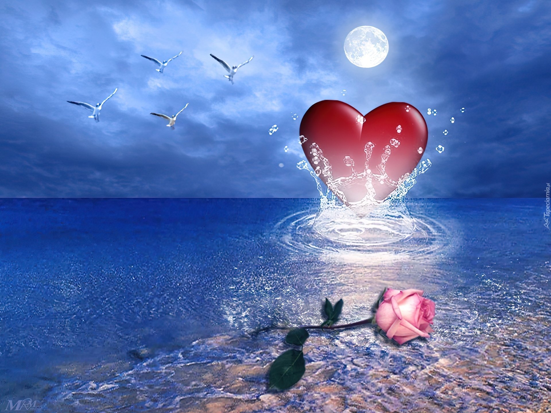 Добрый вечер сердцем. Счастье у моря. Красивое сердце. Романтические сердечки. Сердечко с любовью и нежностью.