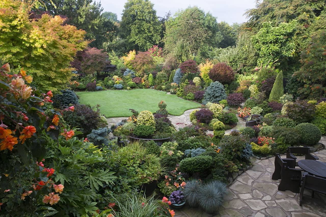 С какого года сад. Сад Хью Гарден. Известные сады Англии в пейзажном стиле. Ландшафтный дизайнер Хью Гарден. Английский сад Левенс Холл.