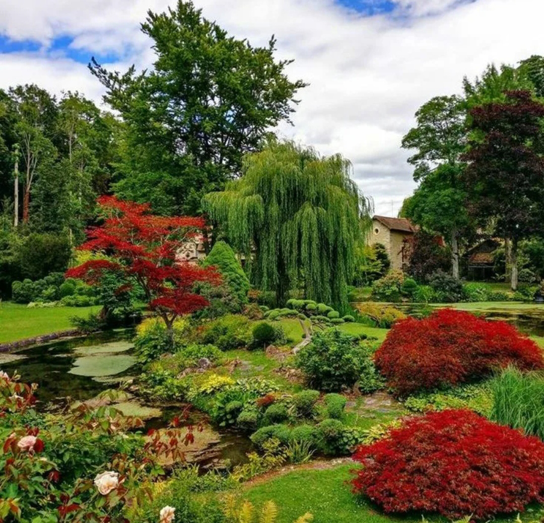 С какого года сад. Парк замка Куранс во Франции. Хелен парк+ ландшафт. Цветочные сады Бутчартов, Канада. Ботанический сад Кирстенбош.