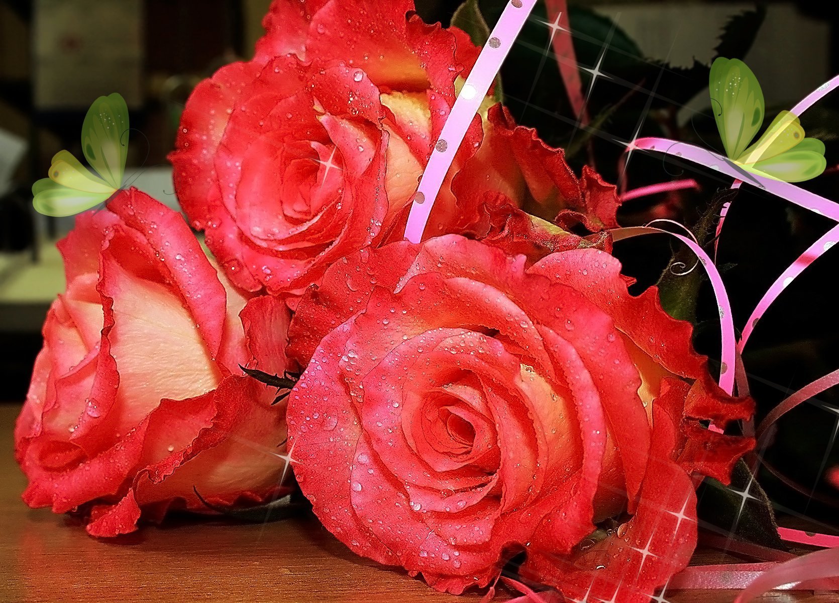 Открытки букетов мерцающие. Красивый букет роз. Живые цветы. Открытки с цветами красивые. Розы для тебя.