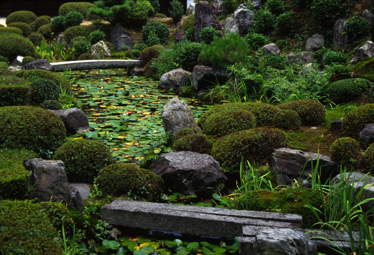 Сад самоцветов. Сад мхов монастыря Сайходзи. Сад мхов монастыря Сайходзи в Киото. Сад камней Рёандзи в Киото. Японский сад камней в Киото.